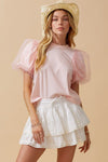 Tulle Princess Tee in Rose