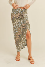 Load image into Gallery viewer, Wave Printed Ruched Skirt
