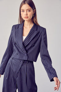 Pinstripe Criss Cross Set