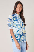 Load image into Gallery viewer, Zippy Seaside Mock Neck Blouse
