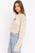 Load image into Gallery viewer, Crochet Knit Cami + Sweater Set
