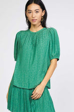 Load image into Gallery viewer, Leaf Green Silk Blouse
