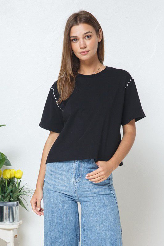 Hot Stud Black Tee