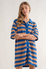 Load image into Gallery viewer, Soleil Bleu Crochet Dress
