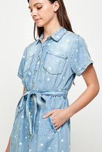 Load image into Gallery viewer, Stars Tencel Denim Dress
