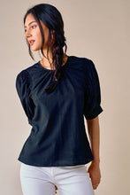 Load image into Gallery viewer, Puff Sleeve Blouse in Black
