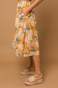 Tropical Feeling Midi Skirt