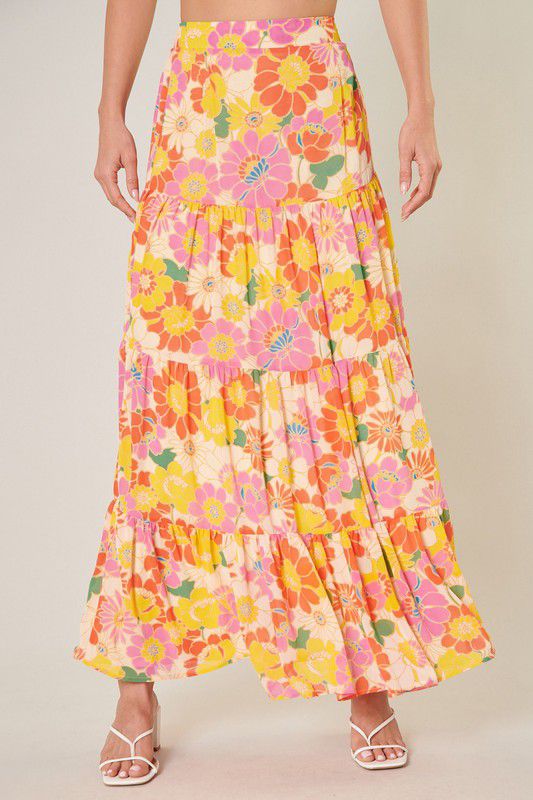 Floral Bellini Maxi Skirt