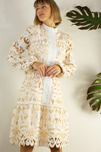 Load image into Gallery viewer, Calais Lace Belted Dress
