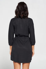 Load image into Gallery viewer, Classic Tencel Shirtdress in Black
