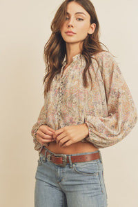 Boho Beauty Paisley Blouse