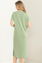 Load image into Gallery viewer, Summer Madness Tshirt Dress in Sage
