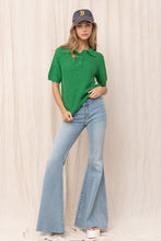 Load image into Gallery viewer, Green with Envy Knit Polo
