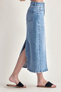 Denim Midi Skirt