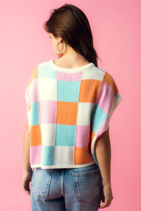 Candy Checkers Sweater