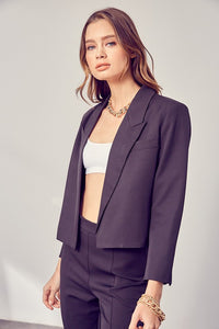 Black Cropped Blazer