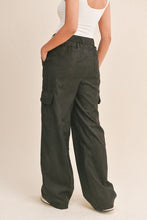 Load image into Gallery viewer, Cool Girl Black Cargo Pants
